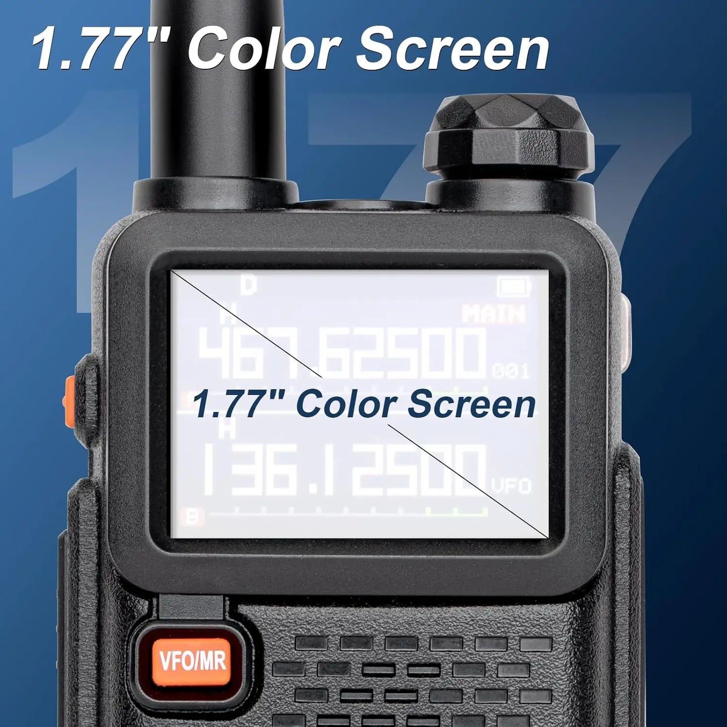 BAOFENG 5RM 10W Ham Radio Long Range UV5RM GMRS Radio Handheld Two Way Radio NOAA Weather Receiver Rechargeable Long Range Walk