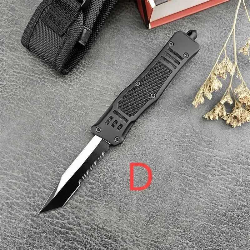 Trood 616 Portable Multifunctional Hunting Folding Knife 440C Blade Zinc Alloy Handle Outdoor Camping Survival Knife Tools