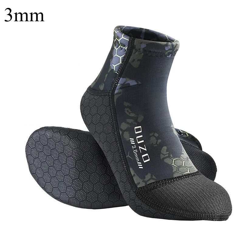Neoprene Diving Socks Non-slip 3mm Wetsuit Shoes Fins Socks Elasticity Beach Boots Warm Aqua Socks For Snorkeling Surf Swimming