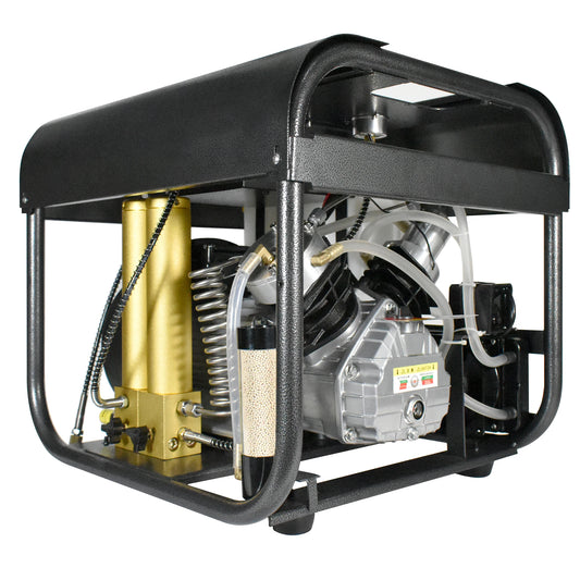 TUDIVING-Portable Scuba Tank Compressor,Built-in Water Cooling and Filtration System,Auto Stop Pcp  Air High Pressure Compressor