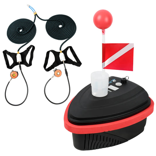TUDIVING-Upgrade Tankless Diving System,Portable Rechargeable Hookah Dive System,Hookah Dive System Support 7-10h