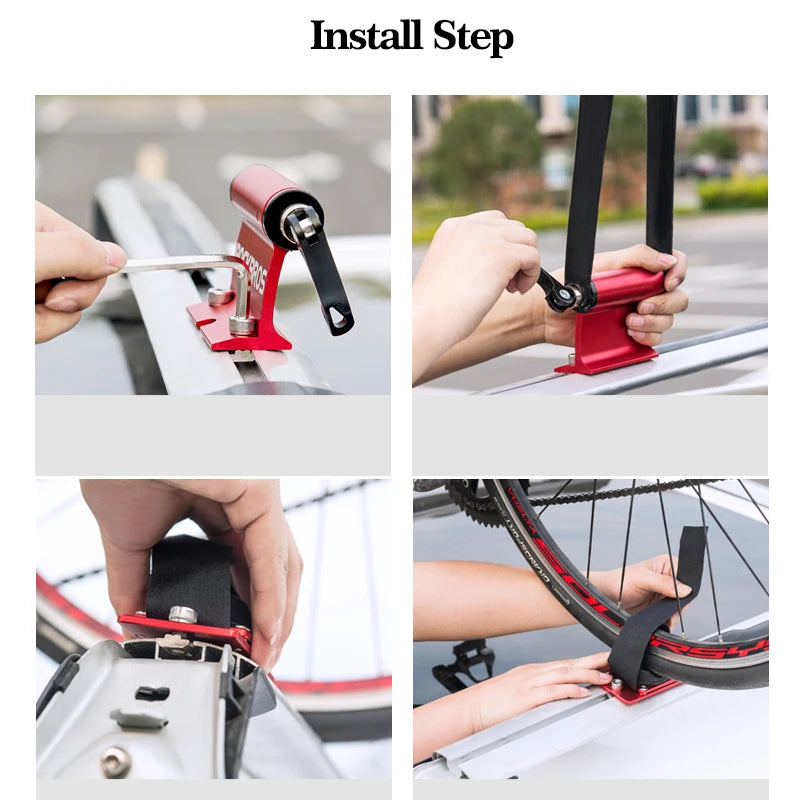 ROCKBROS Bike Bicycle Car Rack Carrier Quick-release Alloy Fork Bicycle Block Mount Rack For MTB Road Bike Bicycle Accessories