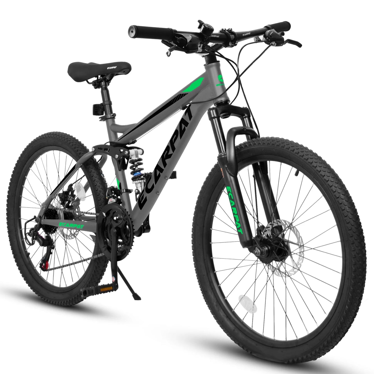 27.5 Inch Full Suspension Mountain Bike 21-Speed Mechanical Disc Brakes Suitable for Men and Women