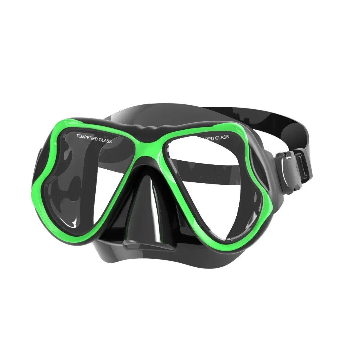 Diving Mask Dry Snorkel Set for Adults Tempered Glass Professional Panoramic Snorkeling Gear Swimming Training Snorkel Kit