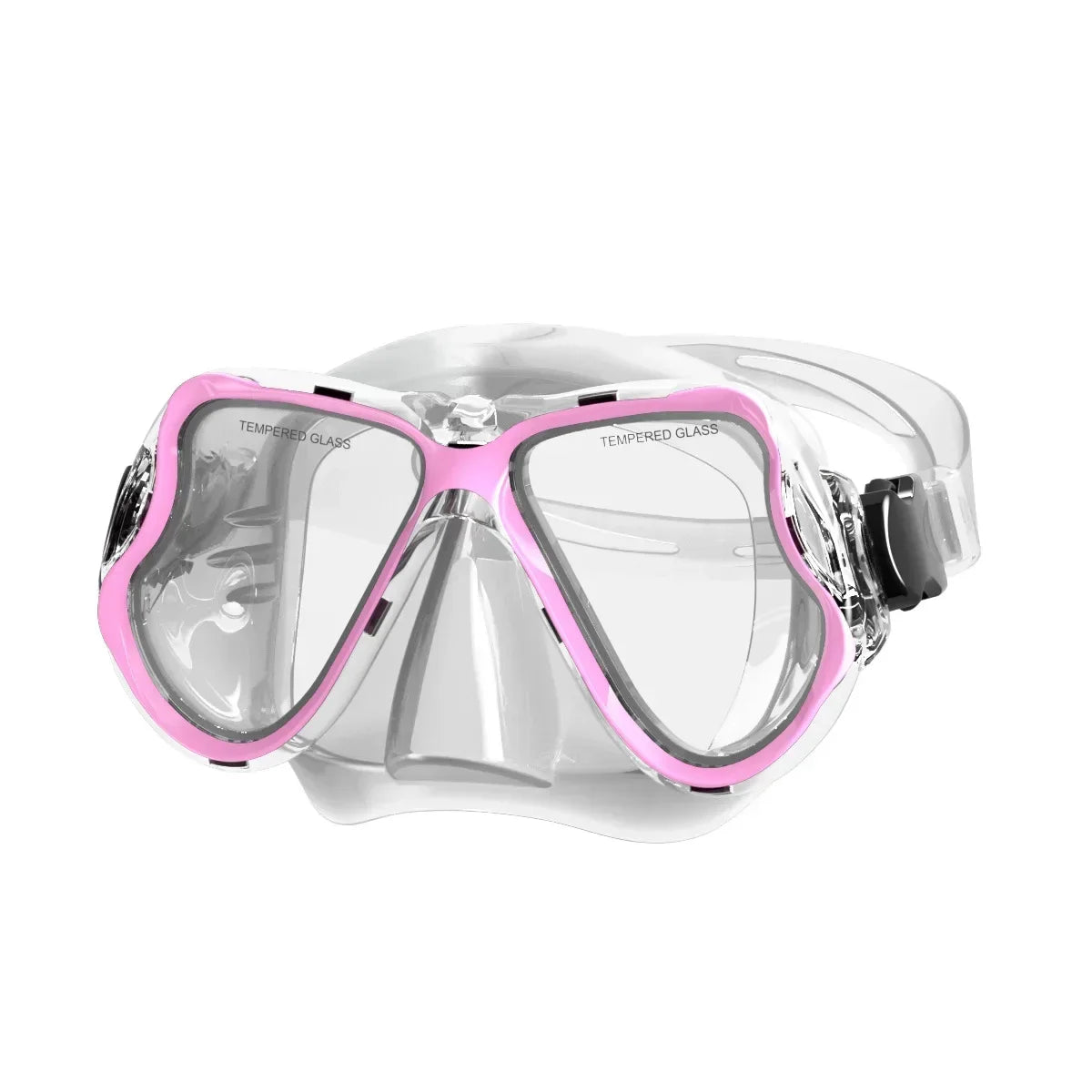 Diving Mask Dry Snorkel Set for Adults Tempered Glass Professional Panoramic Snorkeling Gear Swimming Training Snorkel Kit