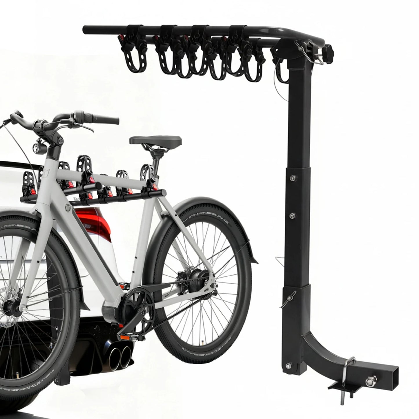 Hitch Mount Bike Rack Foldable Bicycle Carrier Rack for Cars Trucks SUVs Minivans