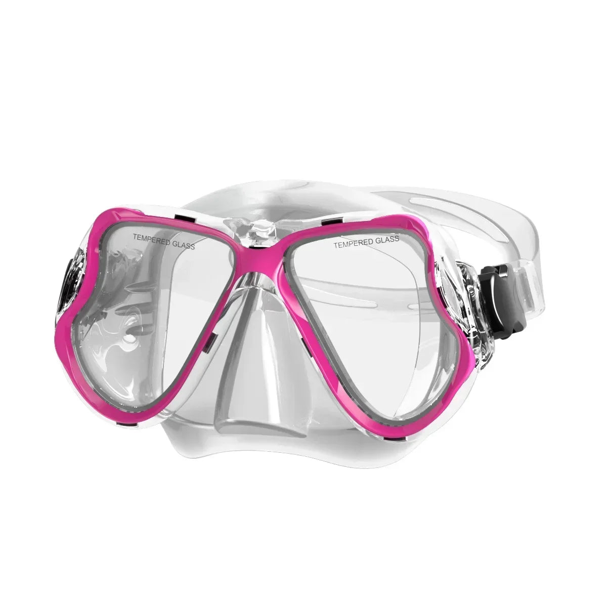 Diving Mask Dry Snorkel Set for Adults Tempered Glass Professional Panoramic Snorkeling Gear Swimming Training Snorkel Kit