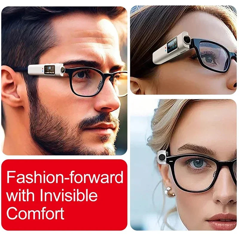 OnePlus Mini 4K FPV Eyeglasses Video Shooting Micro-camera HD WiFi Intelligent Headset Glasses Video&Sound Recording WiFi APP