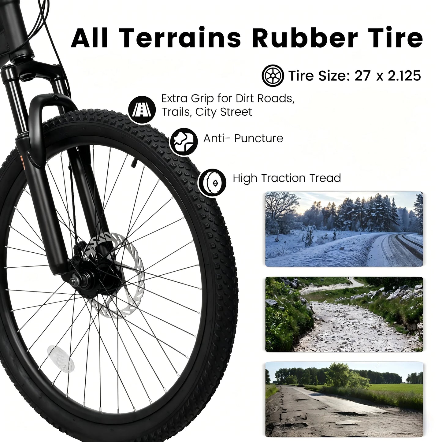 27.5 Inch Full Suspension Mountain Bike 21-Speed Mechanical Disc Brakes Suitable for Men and Women