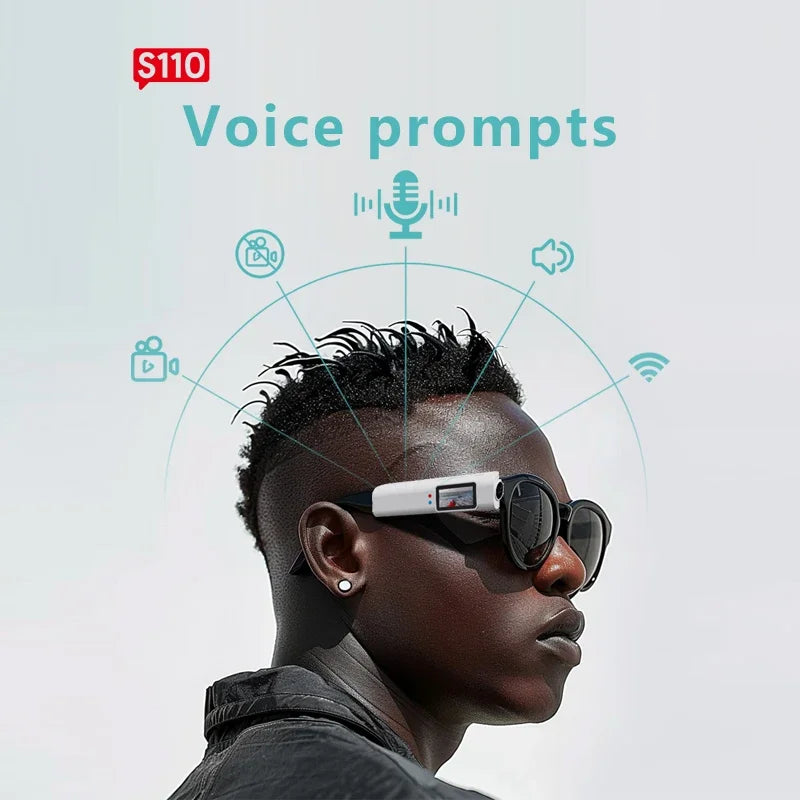 OnePlus Mini 4K FPV Eyeglasses Video Shooting Micro-camera HD WiFi Intelligent Headset Glasses Video&Sound Recording WiFi APP