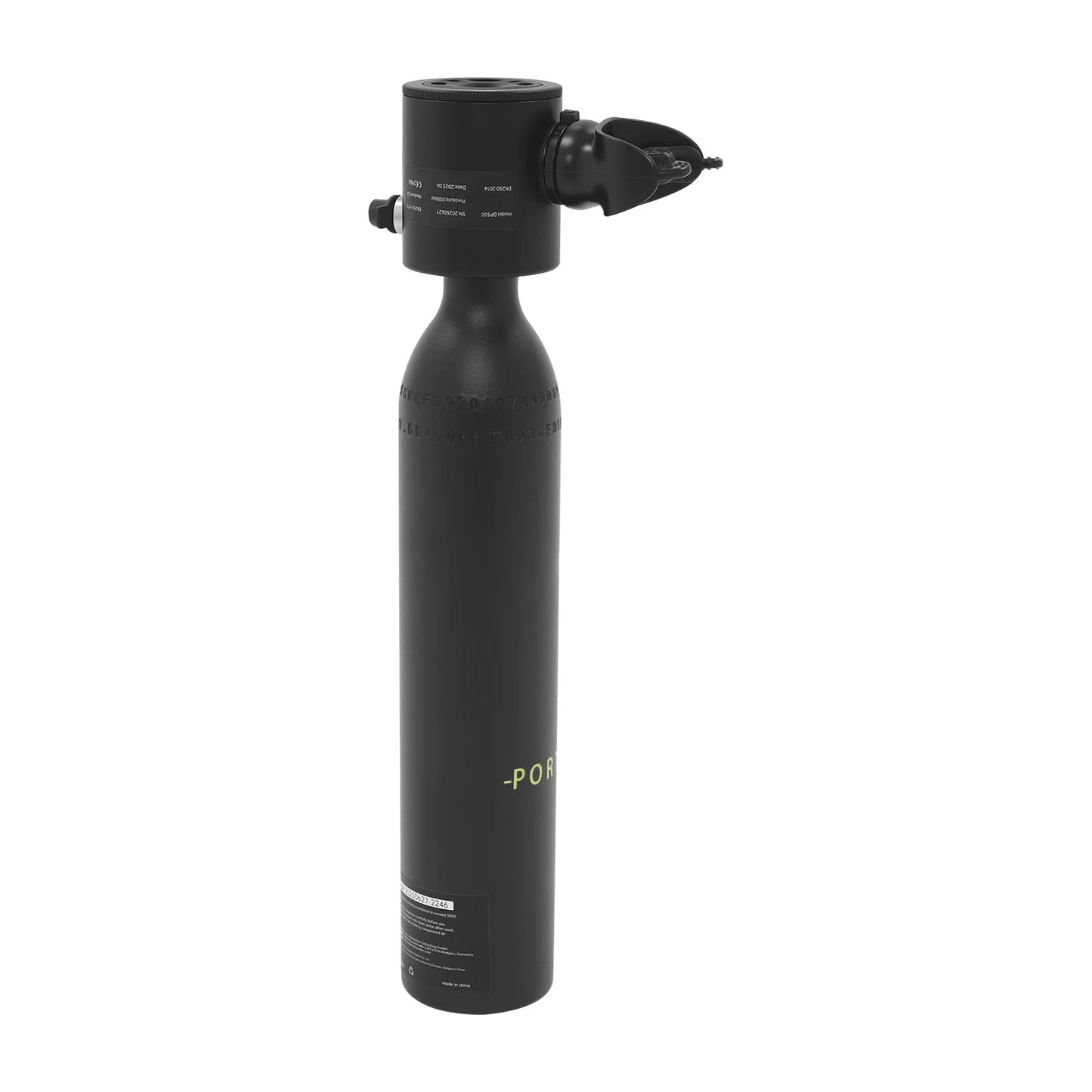 0.5L Mini Scuba Diving Tank Oxygen Tank 3.0Cu Ft with Glow Pressure Gauge Portable 3.97lbs Set for Snorkeling & Underwater