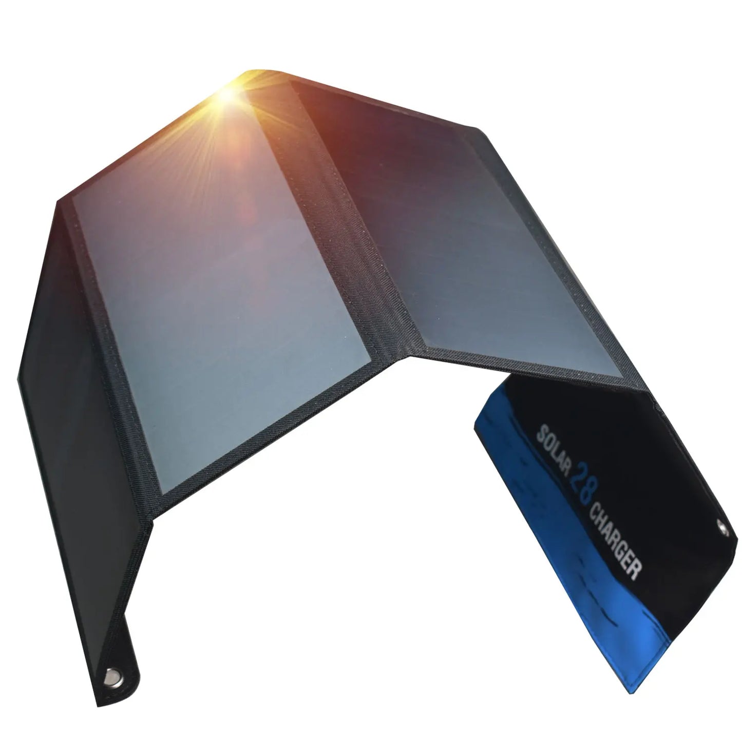 28W Foldable Solar Panel Portable PV Model 2 USB Ports mobile phone Charge with SunPower Solar Cell for Phone Outdoors,Camping