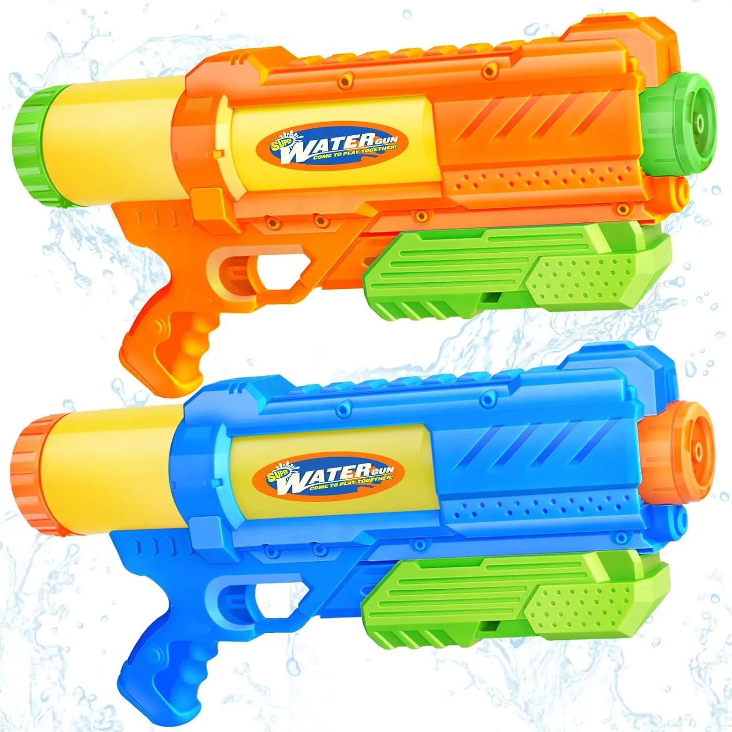 2-Pack 1200CC Water Guns for Kids and Adults: Long-Range Super Soaker for Pool, Beach, Outdoor Fun
