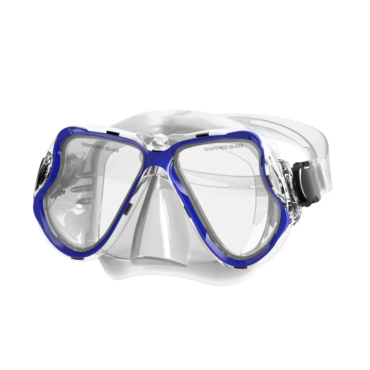 Diving Mask Dry Snorkel Set for Adults Tempered Glass Professional Panoramic Snorkeling Gear Swimming Training Snorkel Kit