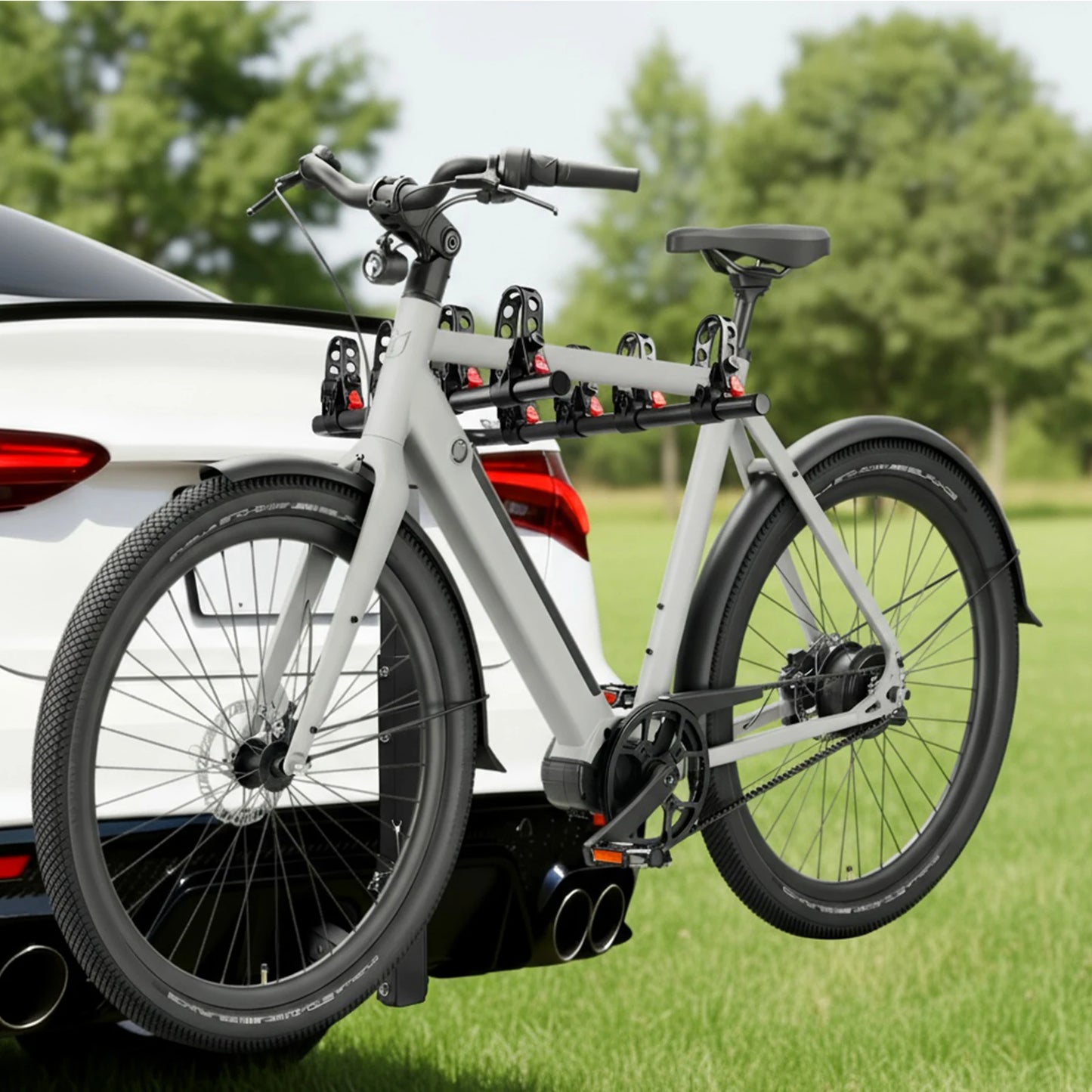 Hitch Mount Bike Rack Foldable Bicycle Carrier Rack for Cars Trucks SUVs Minivans