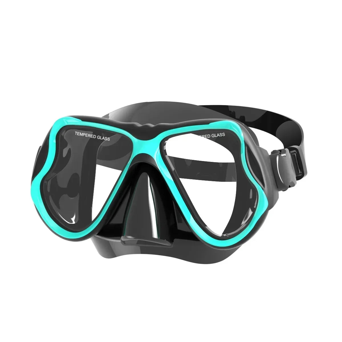 Diving Mask Dry Snorkel Set for Adults Tempered Glass Professional Panoramic Snorkeling Gear Swimming Training Snorkel Kit