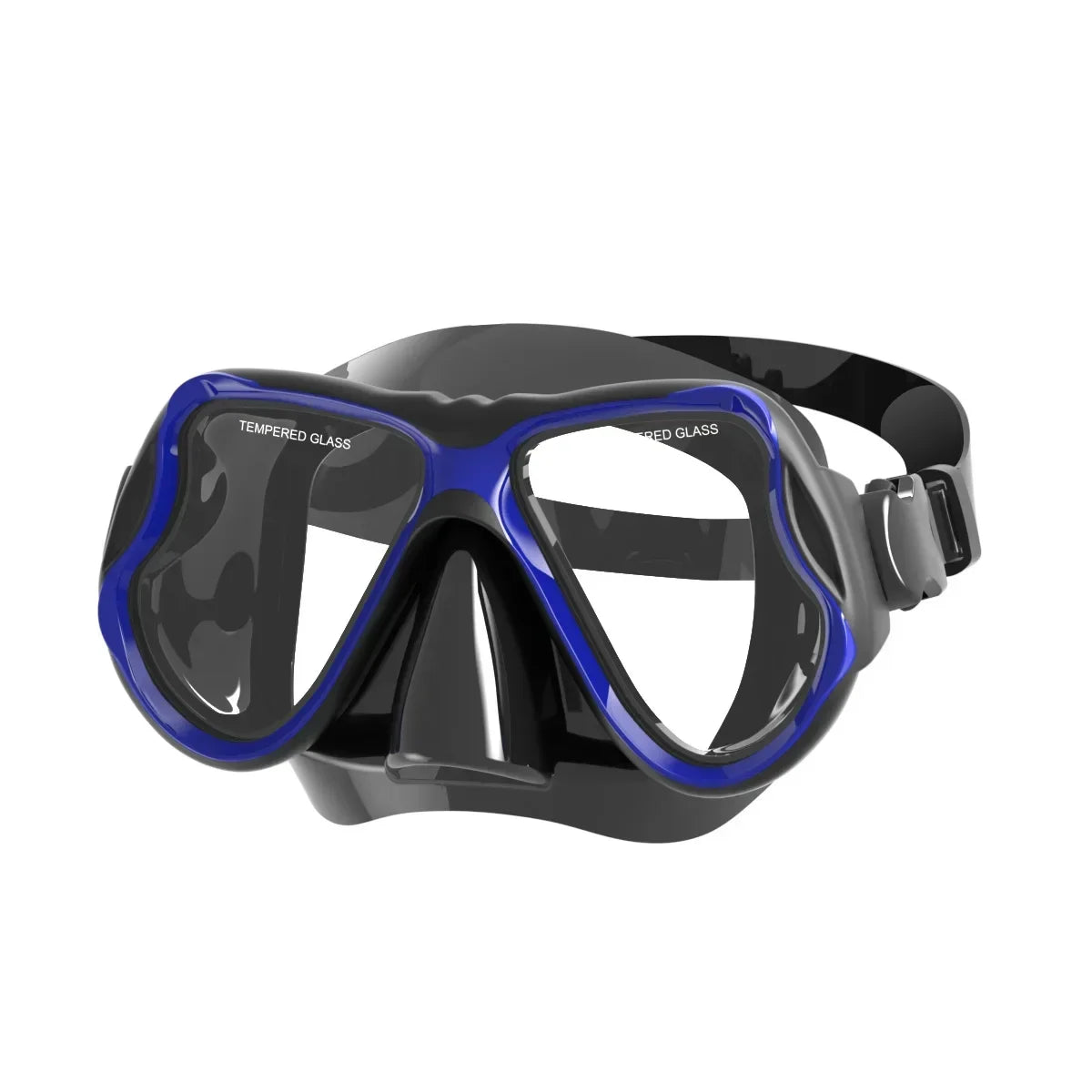 Diving Mask Dry Snorkel Set for Adults Tempered Glass Professional Panoramic Snorkeling Gear Swimming Training Snorkel Kit