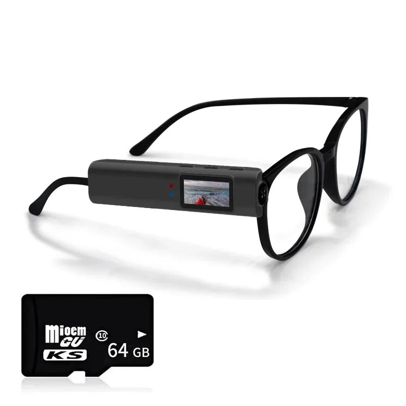 OnePlus Mini 4K FPV Eyeglasses Video Shooting Micro-camera HD WiFi Intelligent Headset Glasses Video&Sound Recording WiFi APP